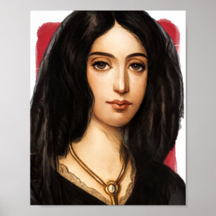 Affiche Illustration du romancier français George Sand