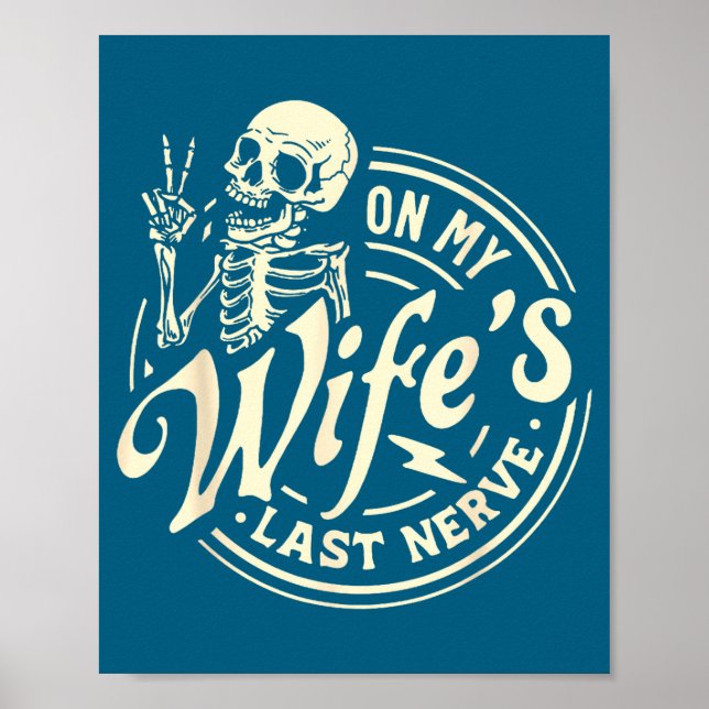 Affiche Illustration du squelette du dernier nerf de ma fe (Devant)