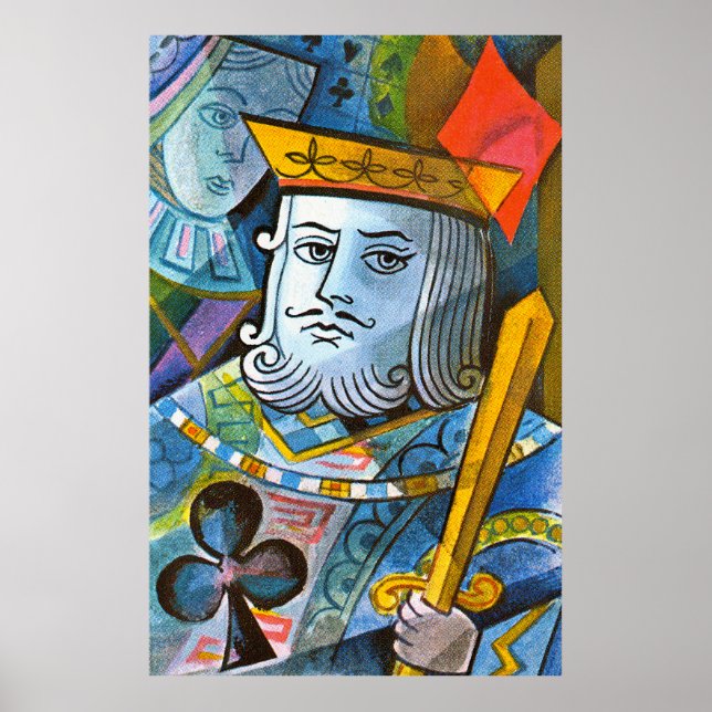 Affiche Illustration du stock King Holding Sword (Devant)