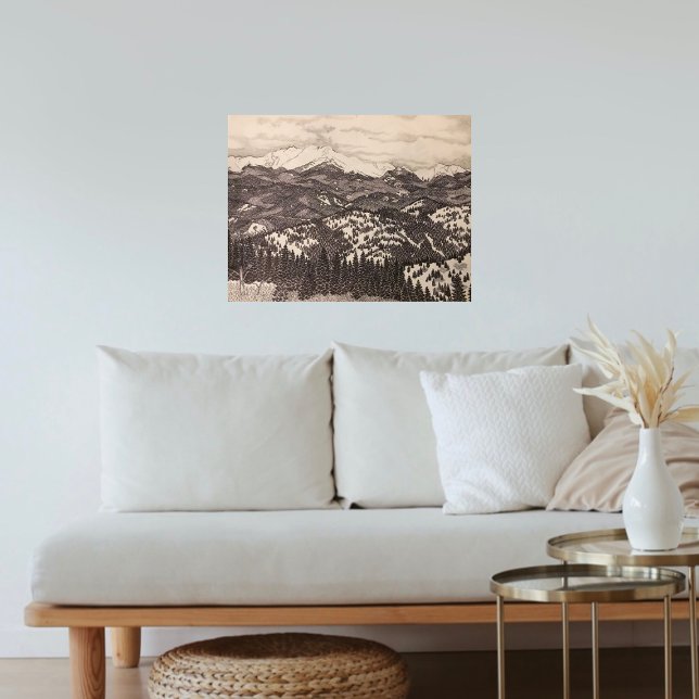 Affiche Illustration du stylo/crayon de pointe Pikes (Créateur téléchargé)