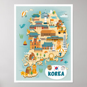 Affiche Illustration du Vintage voyage artistique de la ca