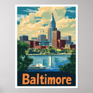 Affiche Illustration du Vintage voyage d'art du Maryland d