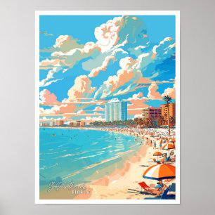 Affiche Illustration du Vintage voyage de St Pete Beach en