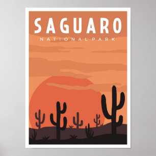 Affiche Illustration du Vintage voyage du parc national du