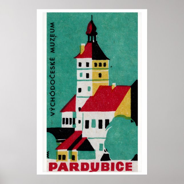 Affiche Illustration d'un bâtiment historique (Devant)