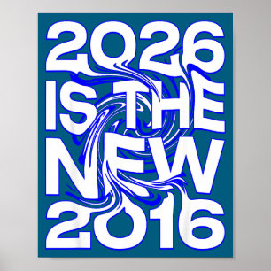 Affiche Illustration d'un futur rétro 2026 Nouveau 2016