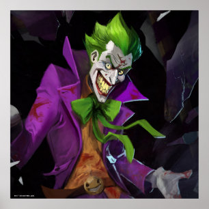 Affiche Illustration d'un joker en crise infinie