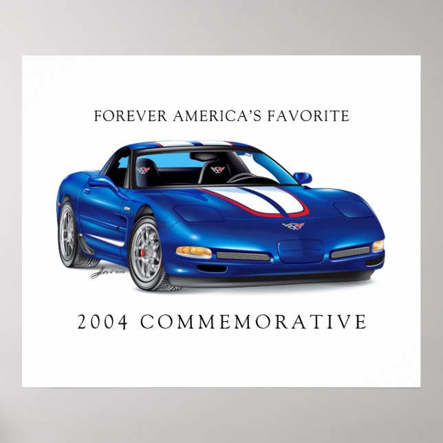 Affiche Illustration élégante d'une vitrine commémorative (Devant)