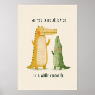 Affiche Illustration fantaisiste pour la nurserie de l'all