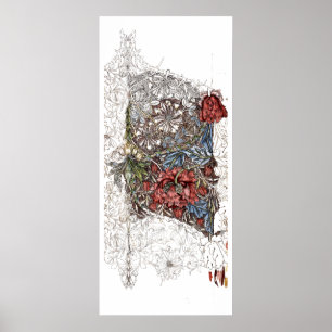 Affiche Illustration florale élégante de William Morris