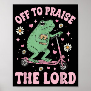 Affiche Illustration Frog Off Louange Seigneur