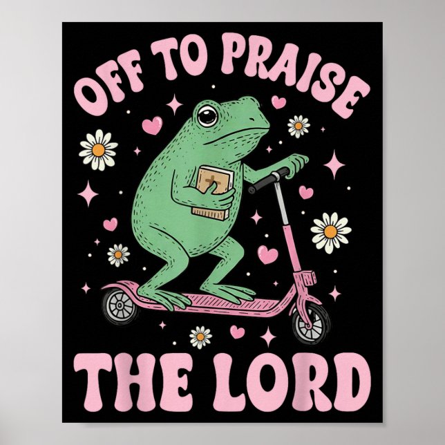 Affiche Illustration Frog Off Louange Seigneur (Devant)