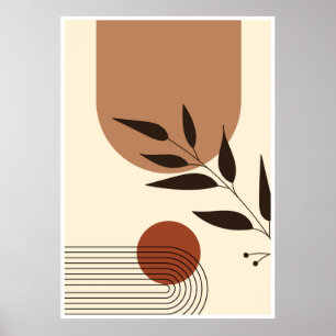 Affiche Illustration géométrique esthétique