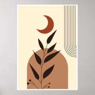 Affiche Illustration géométrique esthétique