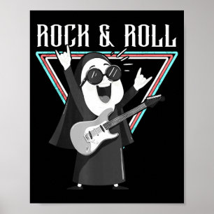 Affiche Illustration graphique amusante de Rock & Roll