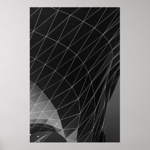 Affiche Illustration graphique en noir et blanc