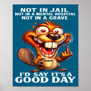 Affiche Illustration Hôpital Psychiatrique et non Prison C
