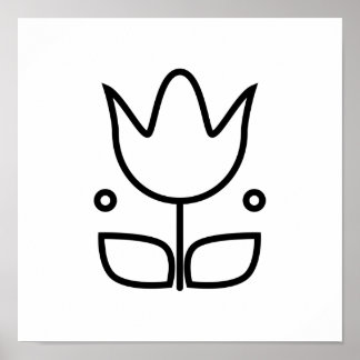 Affiche Illustration minimaliste de l'art populaire scandi