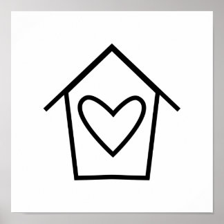 Affiche Illustration minimaliste de l'art populaire scandi