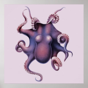 Affiche Illustration Octopus