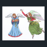 Affiche Illustration of Angels<br><div class="desc">angel angels cherubs cupid,
religious wing xmas happy,
heaven valentines lovely flight,
painting ornament spiritual,
christmas pretty romantic valentine,
flying holiday retro religion ,
wings vintage cartoon beautiful,
drawing cute love art illustration
angels angel cherubs cupid, </div>
