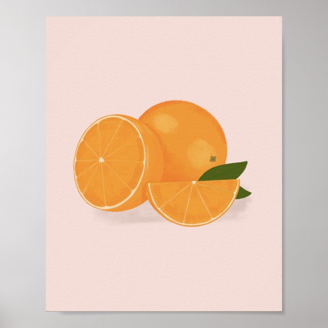 Affiche Illustration orange (Devant)