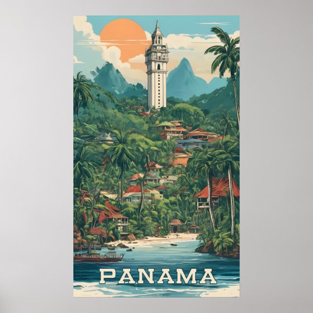 Affiche Illustration Panama (Devant)
