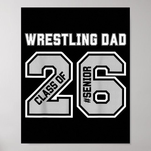 Affiche Illustration Papa fier de lutte Senior 2026 (Devant)