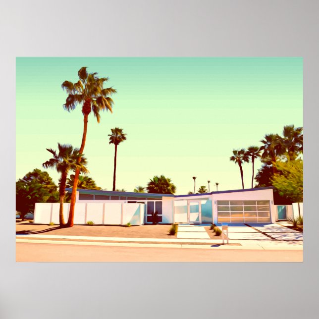 Affiche Illustration Photo D'Architecture Moderne Du Milie (Devant)