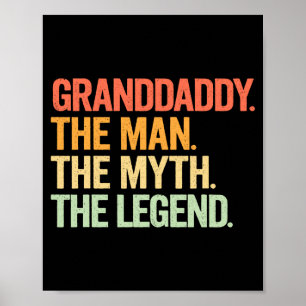Affiche Illustration Rétro Légende Mythe Papi