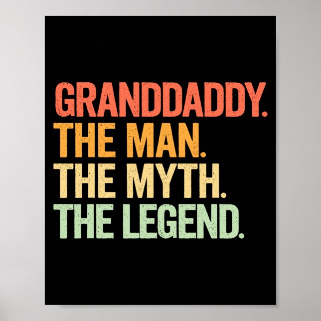 Affiche Illustration Rétro Légende Mythe Papi (Devant)