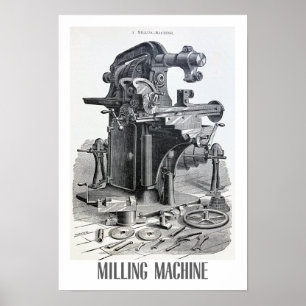 Affiche ILLUSTRATION TECHNIQUE Recyclée FINE ART 1890