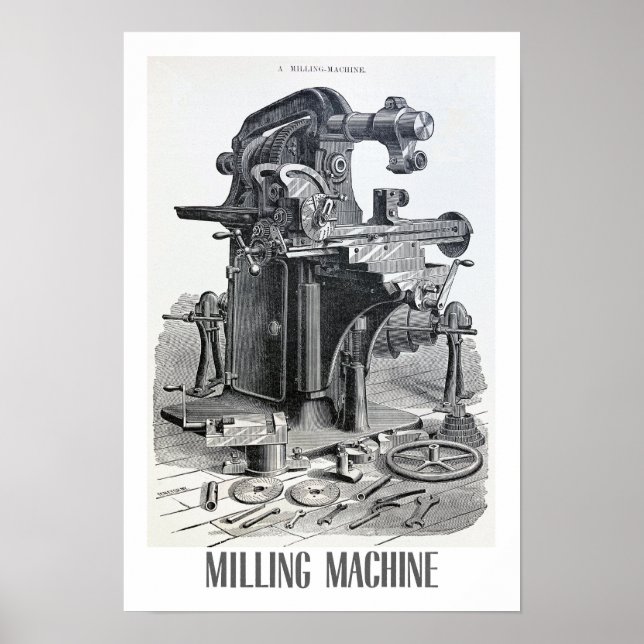 Affiche ILLUSTRATION TECHNIQUE Recyclée FINE ART 1890 (Devant)