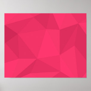 Affiche Illustration triangle rose, cool, unique, tendance