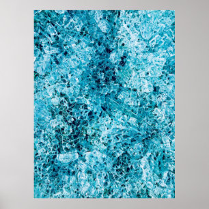 Affiche illustration turquoise