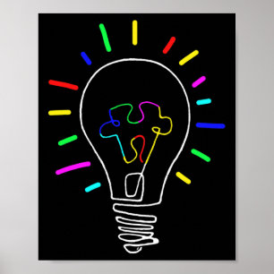 Affiche Illustration unique de sensibilisation à l'autisme