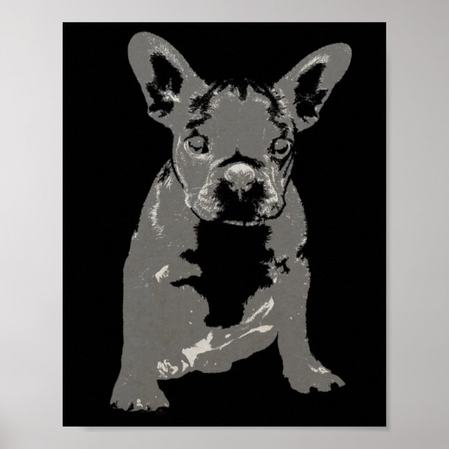 Affiche Illustration Vintage Bulldog (Devant)