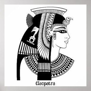 Affiche Illustration vintage de Cleopatra