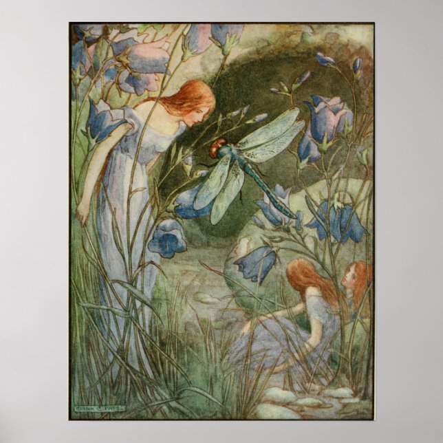 Affiche Illustration vintage de Frank C. Pape (Devant)