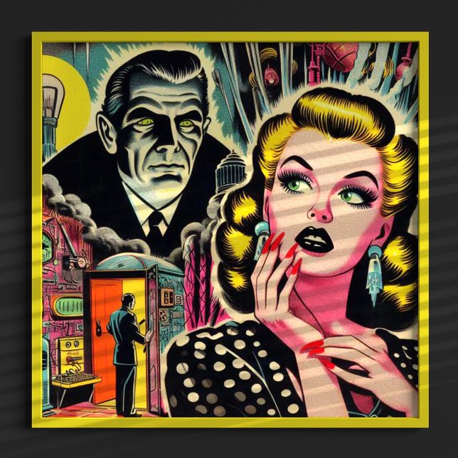 Affiche Illustration vintage de la pâte (Créateur téléchargé)