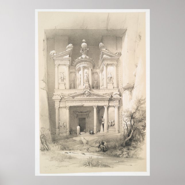 Affiche Illustration vintage de Petra (1849) (Devant)
