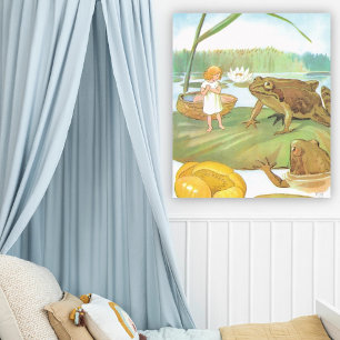 Affiche Illustration vintage de Thumbelina par Elsa Beskow