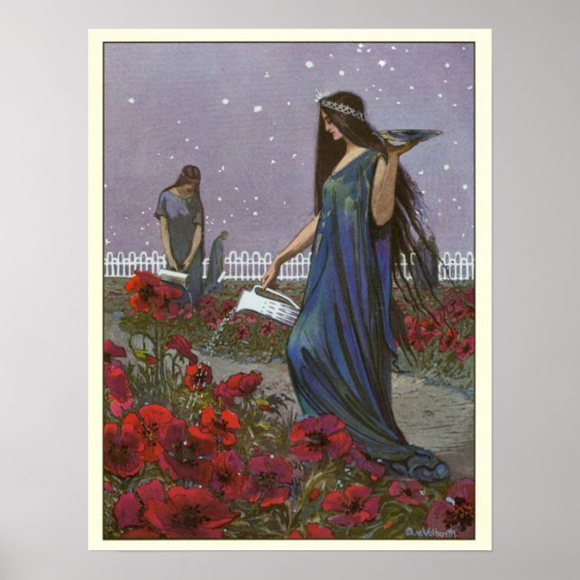 Affiche Illustration vintage Fairy Maidens (Devant)