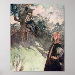 Affiche Illustration vintage Le Jardin secret