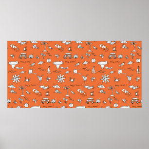 Affiche Illustration vintage motif d'été