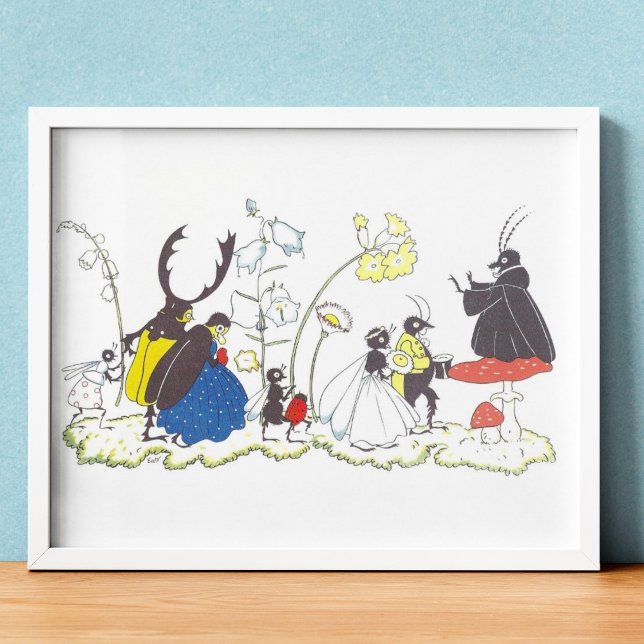 Affiche Illustration vintage par Else Wenz Vietor  (Créateur téléchargé)