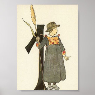 Affiche Illustration vintage par Ottilia Adelborg Mini