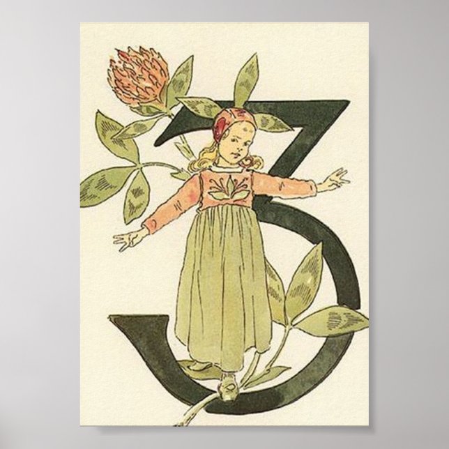 Affiche Illustration vintage par Ottilia Adelborg Mini Pos (Devant)