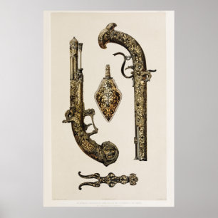 Affiche Illustration vintage Revolver