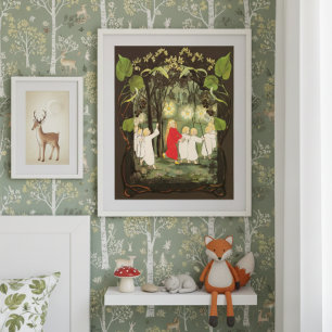 Affiche Illustration vintage Sibylle von Olfers